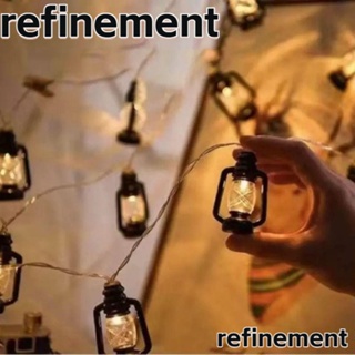 Refinement สายไฟหิ่งห้อย LED 8 โหมด พลังงานแสงอาทิตย์ กันน้ํา 30 ดวง ใช้ได้นาน สําหรับตกแต่งคริสต์มาส กลางแจ้ง 1 ชิ้น