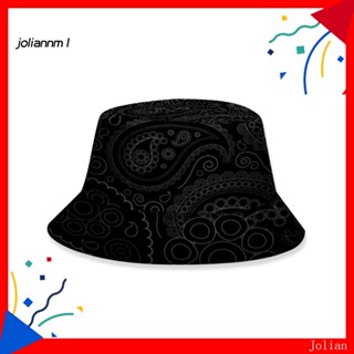 [JM] หมวกบักเก็ต กันแดด พิมพ์ลาย Paisley 3D สไตล์วินเทจ แฟชั่นฤดูร้อน สําหรับเด็ก ผู้ใหญ่