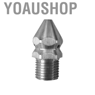 Yoaushop Sewer Drain Jet Nozzle Stainless Steel Rustproof 250bar  Cleaning for Pressure Washer