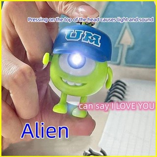 Yyds พวงกุญแจ จี้การ์ตูนเอเลี่ยน I love you Monsters University ของขวัญคู่รัก สําหรับห้อยกระเป๋า