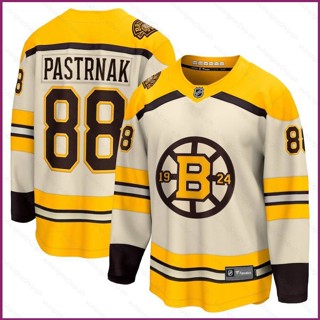 เสื้อกีฬาแขนยาว ลาย YP2 NHL Boston Bruins Away Jersey ครบรอบ 100 ปี PY2 พลัสไซซ์