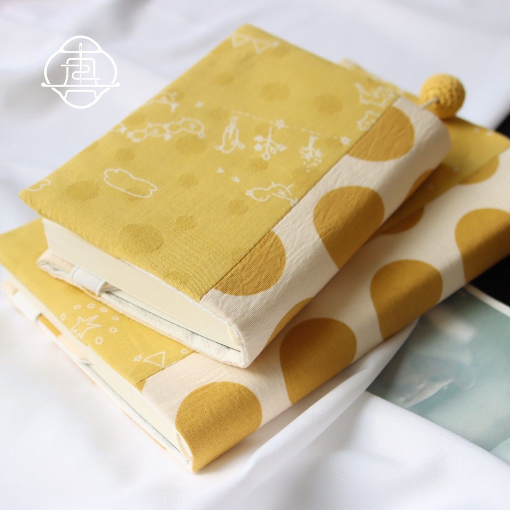 ปกหนังสือ เต็นท์มือ เต็นท์ ลายเป็ดน่ารัก ขนาด A5 A6 สีเหลือง อบอุ่น ปรับได้