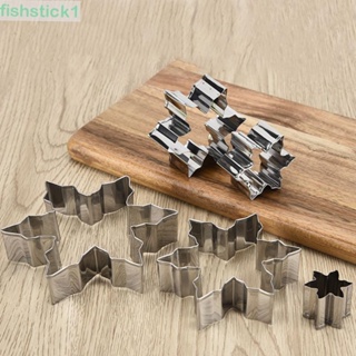 Fishstick1 ชุดเครื่องมือตัดคุกกี้ สเตนเลส ลายซานตาคลอส ขนมปังขิง DIY