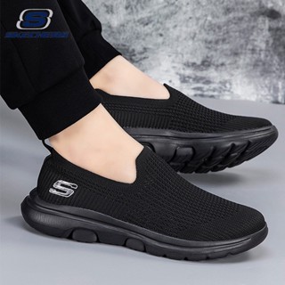 Skechers_ รองเท้าลําลอง ข้อสั้น ผ้าตาข่าย ระบายอากาศ ทรงหลวม เหมาะกับฤดูร้อน สําหรับผู้ชาย และผู้หญิง