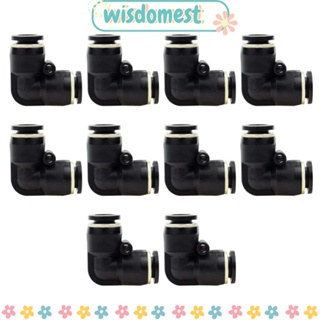 Wisdomest ท่อเชื่อมต่อท่ออากาศ 90 องศา 1/2 นิ้ว OD คัปปลิ้งเร็ว สีดํา