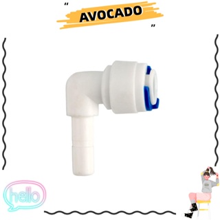 Avocarr ข้อต่อเชื่อมท่อน้ํา ข้อศอก 90 องศา พลาสติก รูปตัว L สีขาว 1/4 นิ้ว 10 ชิ้น