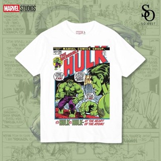 SO.BEST เสื้อยืดมาร์เวล Marvel Hulk The Incredible ลิขสิทธิ์แท้ / ผ้าสีขาวสกรีนหน้า