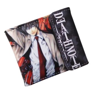 กระเป๋าสตางค์ ลายการ์ตูนอนิเมะ Death Note Yagami Light สําหรับผู้ชาย และผู้หญิง