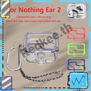 เคสหูฟัง พร้อมแหวนซิลิโคน 5 คู่ สําหรับ Nothing Ear 2 [Redkee.th]