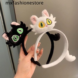 Mxfashione ที่คาดผม ผ้ากํามะหยี่ขนนิ่ม รูปการ์ตูนสัตว์ แมว สไตล์เกาหลี เข้าได้กับทุกชุด พร็อพถ่ายภาพตลก สําหรับผู้หญิง