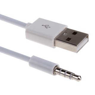 อะแดปเตอร์สายชาร์จโลหะ 2 In 1 100 ซม. 3.5 มม. เป็น USB ตัวผู้