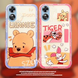 พร้อมส่ง เคสโทรศัพท์มือถือ ซิลิโคนนิ่ม ใส ลายการ์ตูนหมีน่ารัก สําหรับ OPPOA38 OPPO A58 A78 4G A78