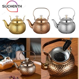 Suchenth หม้อต้มชากาแฟ สเตนเลส 304 ขนาดใหญ่ 1.2 1.6 2 ลิตร พกพาง่าย อุปกรณ์เสริม สําหรับห้องครัว