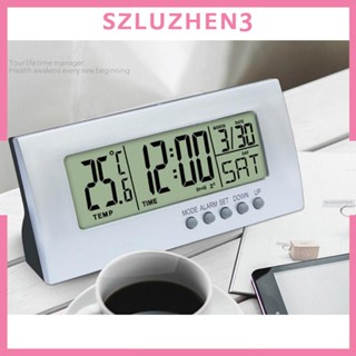 [Szluzhen3] นาฬิกาปฏิทิน วันที่ อุณหภูมิ หน้าจอ LCD ขนาดใหญ่ อเนกประสงค์