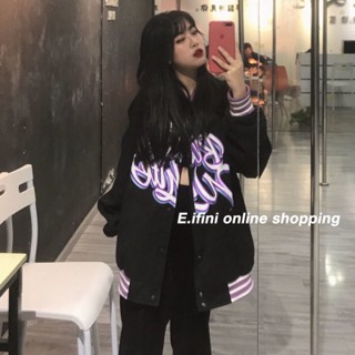 E.ifini แขนเสื้อยาว แจ็คเก็ต เสื้อแจ็คเก็ตผู้หญิง unique Popular Korean คุณภาพสูง WJK2390RI237Z230911