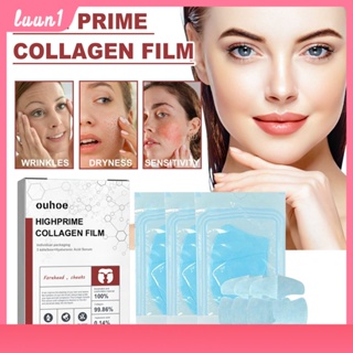 Facial High Protein Collagen Film มาส์กที่ละลายน้ำได้จะจางหายไปใต้ถุงใต้ตามาส์กน้ำหนักเบาริ้วรอยกระชับ COD