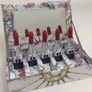 Dior ลิปสติก สีฟ้า สีทอง 5 ชิ้น * 1.5 กรัม