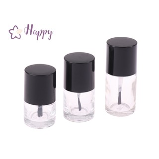 &lt;Happybay&gt; ขวดแก้วเปล่า สําหรับใส่เครื่องสําอาง ยาทาเล็บ ขนาด 5 10 15 มล. พร้อมแปรง แก้วใส พร้อมฝาปิด ลดราคา