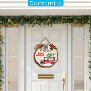 [Sunnimix1] ป้ายแขวนประตู ลาย Welcome ของขวัญคริสต์มาส สําหรับตกแต่งบ้าน ห้องนั่งเล่น