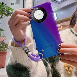 เคสซิลิโคนนิ่ม แบบใส ไล่โทนสี กันกระแทก สําหรับ Huawei Mate 60 Pro Mate 60 Pro 50 40 30 20