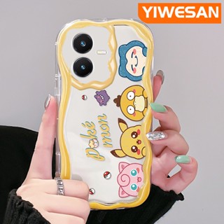 เคสโทรศัพท์มือถือแบบนิ่ม ใส กันกระแทก ลายการ์ตูนโปเกม่อน สําหรับ VIVO Y22 Y22s