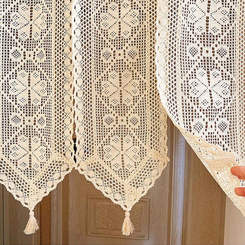 แนะนำ ผ้าม่าน ผ้าม่าน  ลายลูกไม้ สไตล์โบฮีเมียนAN-29 ราคาพิเศษ มีเก็บเงินปลายทาง