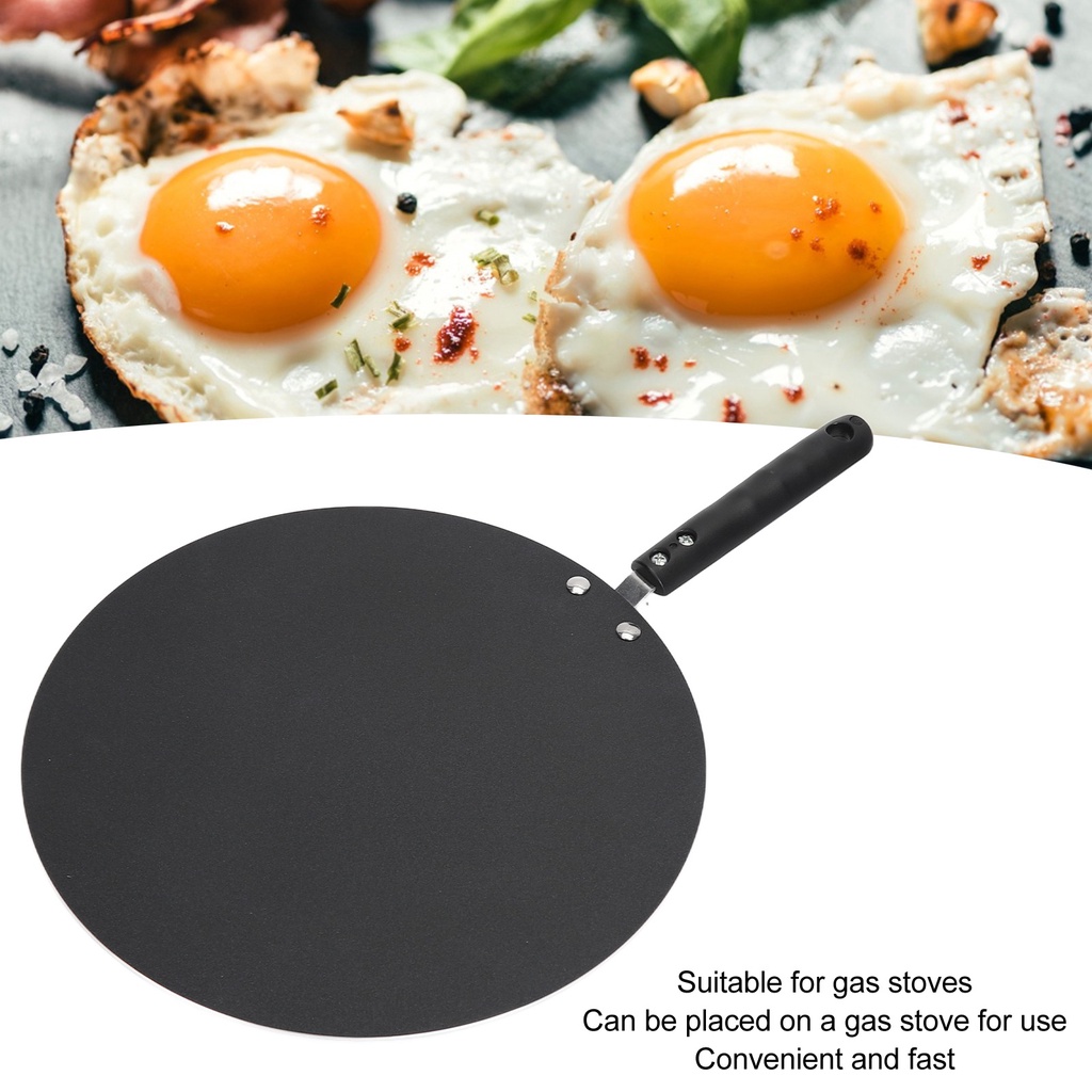 FamilyS เตา Nonstick Top Crepe Pan แพนเค้ก Griddle สำหรับเตาแก๊ส ไข่ขนมปังเค้ก Crepes Chapattis