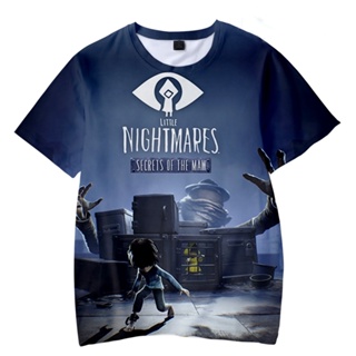 เสื้อยืดลําลอง แขนสั้น คอกลม พิมพ์ลายเกมสยองขวัญ Little Nightmares 2 3D แฟชั่นสําหรับเด็กผู้ชาย และผู้หญิง