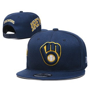 ใหม่ Milwaukee Brewers_ หมวกกีฬา ปักลาย กันแดด ปรับได้ อเนกประสงค์ แฟชั่นสําหรับผู้ชาย และผู้หญิง