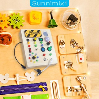 [Sunnimix1] บอร์ดของเล่น Montessori สําหรับเด็กอนุบาล