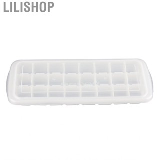 Lilishop 24‑Grid Ice Mold Tray W/Sealed Cover Food‑Grade Flexible Silicone Mould