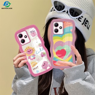 เคสโทรศัพท์มือถือ TPU ขอบโค้ง ลายหัวใจ หลากสี สําหรับ Infinix Hot 30i Note 12 G96 Note11S NfC Hot20S Hot 9 10 Play Samrt 7 6 5