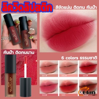 ลิควิดลิปสติก เนื้อแมตต์ กันน้ำ ติดทนนาน กํามะหยี่ สีนู้ด สีเป็นธรรมชาติ Lip Stick