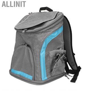 Allinit Pet Backpack  Oxford Cloth Large Space  Carrier Bag Eco Friendly Breathable for Travel Walking