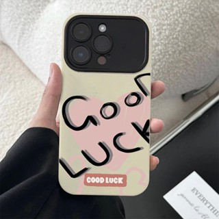 【ส่งจากไทย】อ่อนนุ่ม TPU เคสไอ ป้องกันการชนกัน Good Luck for iPhone 14 Plus 13 12 11 ProMax X XR XSMAX