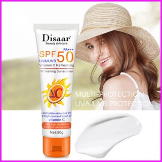 Spf 50 โลชั่นกันแดด สูตรน้ํามันสเปกตรัมกว้าง วิตามินซี ครีมกันแดดบํารุงผิวหน้า สําหรับทุกสภาพผิว