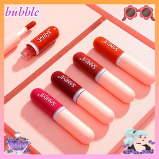 Bubble ลิปกลอส กํามะหยี่ สีแดง ติดทนนาน ขนาดเล็ก