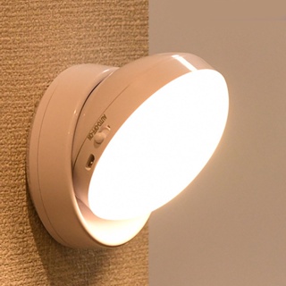 Family Shorage Motion Sensor Night Light การหมุน 360 องศา LED Activated สำหรับบันไดตู้เสื้อผ้าผนังตู้