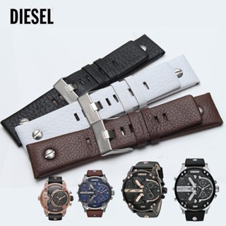 สายนาฬิกาข้อมือ หนังวัวแท้ ขนาด 24 มม. 26 มม. สําหรับ DIESEL DZ7314 DZ7256 DZ7313 DZ7313