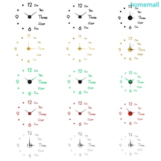 Ho สติกเกอร์กระจกอะคริลิค รูปนาฬิกาดิจิทัล 3D DIY สําหรับติดตกแต่งผนัง