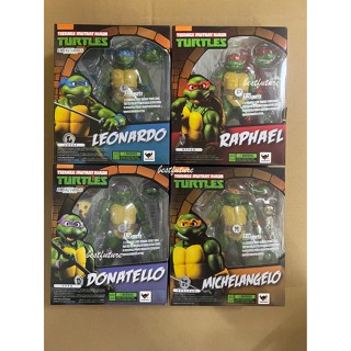 Shf TMNT โมเดลฟิกเกอร์ รูปปั้นนินจาเต่า Leonardo Raphael Donatello Michelangelo S H Figuarts Articulado ของเล่นสําหรับเด็ก