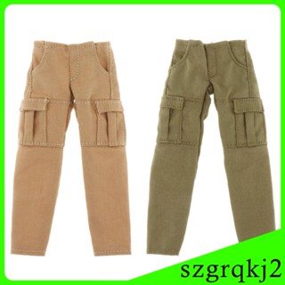 [Szgrqkj2] ชุดตุ๊กตากางเกงทหาร สเกล 1:12 สําหรับฟิกเกอร์ผู้ชาย 6 นิ้ว