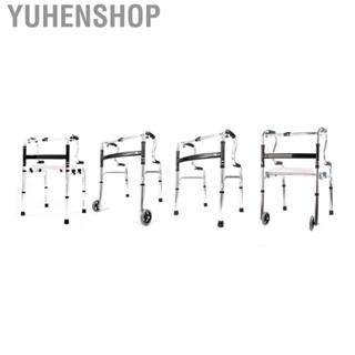 Yuhenshop Recovery Folding Walker  Armrest Aluminum Alloy for Training