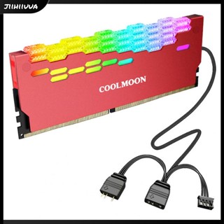 Jl- Coolmoon Ra-2 Ram Cooler โมดูลหน่วยความจํา Argb 5v ประสิทธิภาพสูง สําหรับคอมพิวเตอร์ตั้งโต๊ะ