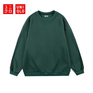 【M-4XL】Uni.qlo เสื้อกันหนาวลําลอง แขนยาว คอกลม บุฟองน้ํา ใส่สบาย อเนกประสงค์ สําหรับผู้ชาย และผู้หญิง