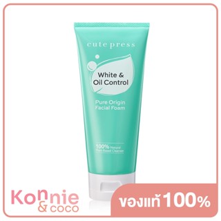 Cute Press Pure Origin White &amp; Oil Control Facial Foam 120g.