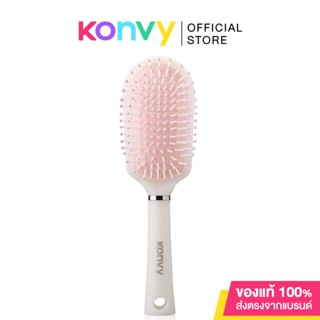 Konvy Oval Air Cushion Massage Hair Comb #Pink คอนวี่ แปรงหวีผมทรงวงรี สีชมพู.