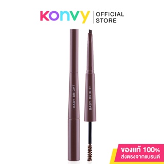 Baby Bright Duo Brow Pencil &amp; Mascara ดินสอเขียนคิ้วทรงหยดน้ำ เบบี้ ไบร์ท.