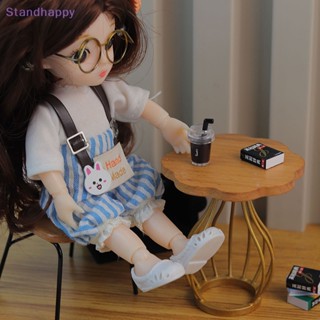 Standhappy โมเดลโต๊ะน้ําชาจิ๋ว DIY สําหรับตกแต่งบ้านตุ๊กตา