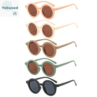 [Yobusad.th] แว่นตากันแดด UV400 ทรงกลม แฟชั่นฤดูร้อน สําหรับเด็กผู้ชาย ผู้หญิง